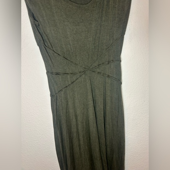 Max Studio Womens Dress  khaki green Short Sleeve Knit Casual  Dress XL - Picture 2 of 4